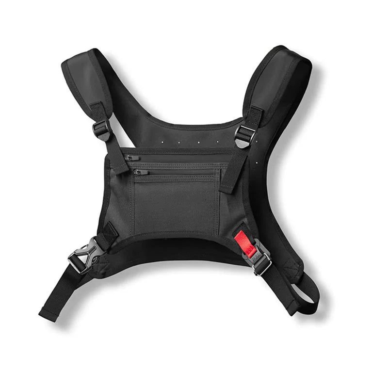 Jogging Sports Front Chest Bag Water-Resistant Multi-Purpose Tacitical Chest Bag Durable Fashion Streetwear Body Bag